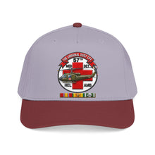 Load image into Gallery viewer, Mid Profile Baseball Cap - Army - 57th Medical Co - Original Dustoff - Vietnam w VN SVC - 3D - Enhanced
