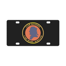 Load image into Gallery viewer, Army - 11th Division - Camp Meade, Maryland X 300 Classic License Plate

