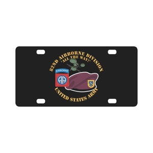 Army - 82nd Airborne Div - Beret - Mass Tac - Maroon - 1 - 504th Infantry wo DS X 300 Classic License Plate