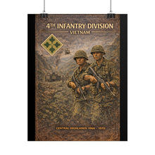 Load image into Gallery viewer, Rolled Posters - 4th Infantry Division in Vietnam 1966-1970
