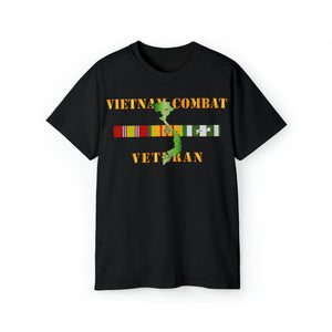 Unisex Ultra Cotton Tee - Army - Vietnam Combat Veteran w VN SVC