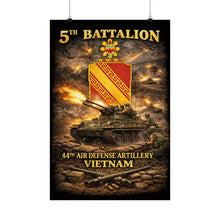 Load image into Gallery viewer, Matte Poster - 5th Bn, 44th Air Defense Artillery - Duster - Vietnam
