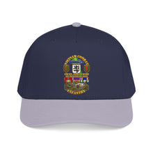 Load image into Gallery viewer, Mid Profile Baseball Cap - Vietnam Combat Veteran - 2nd Bn, 28th Inf 1st Inf Div - VN SVC w bronze star w OLC - 4 Stars w Battle Scene - 3D - Transparent
