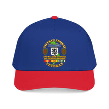 Load image into Gallery viewer, Mid Profile Baseball Cap - Vietnam Veteran Combat - 2nd Bn, 28th Infantry - 1st ID - with VN SVC - 3D - Transparent
