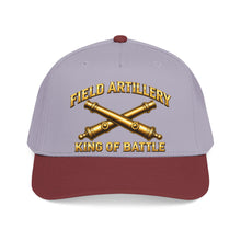 Load image into Gallery viewer, Mid Profile Baseball Cap - Field Artillery - King of Battle - 3D - Enhanced
