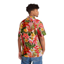 Load image into Gallery viewer, Men&#39;s Hawaiian Shirt (AOP) - Light Pink - Tropical Flowers X 300
