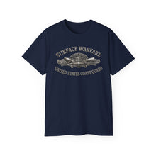 Load image into Gallery viewer, Unisex Ultra Cotton Tee - USCG - Surface Warfare w txt - 3D - Enhanced
