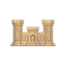 Load image into Gallery viewer, Kiss-Cut Stickers - Amy Corps of Engineers Branch Insignia - 3D -  Enhanced
