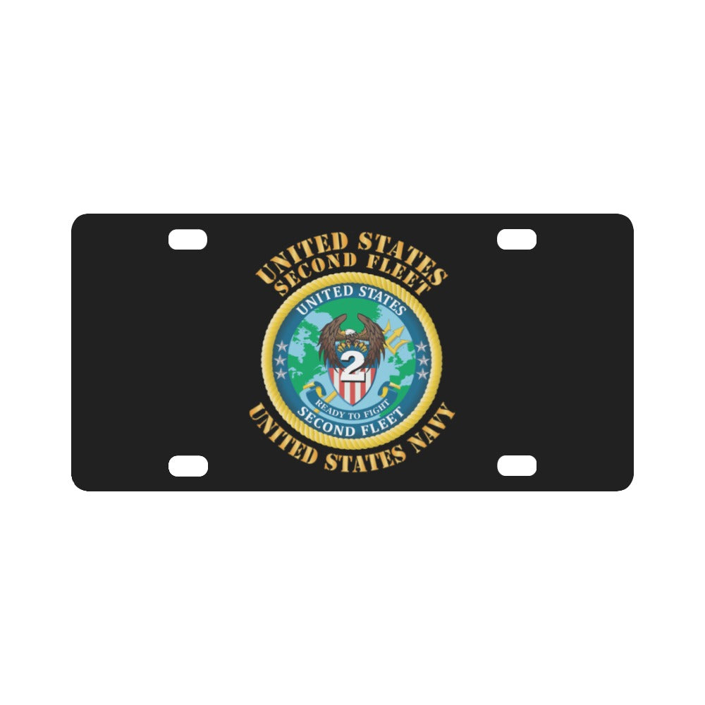 Navy - United States Second Fleet X 300 Classic License Plate