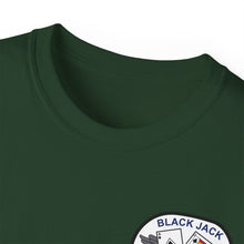 Load image into Gallery viewer, Unisex Ultra Cotton Tee - Vietnam Combat Aviation Vet w Air Crew Badges - HQ &amp; HQ Company 12th Aviation Group Combat Blackjack - Sgt Howard Meyers - 1968-1969 SVC X 300
