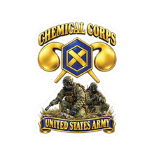 Load image into Gallery viewer, Kiss-Cut Stickers - Army - Chemical Corps w Scene - 3D - Enhanced
