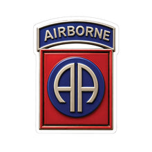 Load image into Gallery viewer, Kiss-Cut Stickers - Army  - 82nd Airborne Division - SSI wo Txt - 3D - Enhanced
