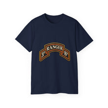 Load image into Gallery viewer, Unisex Ultra Cotton Tee - Army - 3rd Ranger Battalion - Ranger Scroll - 3D - Enhanced

