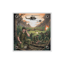 Load image into Gallery viewer, Acrylic Wall Art Panel - Vietnam Patrol Fire Fight Requesting Medevac

