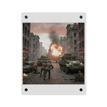 Load image into Gallery viewer, Acrylic Wall Art Panel - M3A1 - 9th Armor Division Attack - WWII
