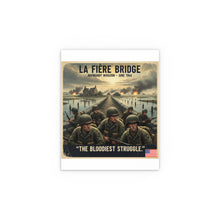 Load image into Gallery viewer, Indoor and Outdoor Silk Posters - 82nd Airborne at the La Fière Bridge
