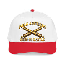 Load image into Gallery viewer, Mid Profile Baseball Cap - Field Artillery - King of Battle - 3D - Enhanced
