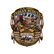 Load image into Gallery viewer, Kiss-Cut Stickers - United States Indian Scouts (USS) - Original Special Forces - 3D - Enhanced
