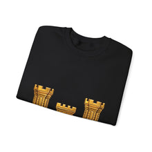 Load image into Gallery viewer, Crewneck Sweatshirt - Amy Corps of Engineers Branch Insignia - 3D -  Enhanced
