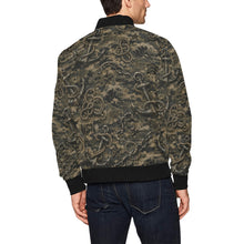 Load image into Gallery viewer, Bomber Jacket - Worn USN Nautical Camouflage Pattern

