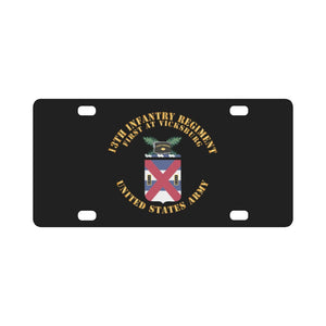 COA - 13th Infantry Regiment X 300 Classic License Plate