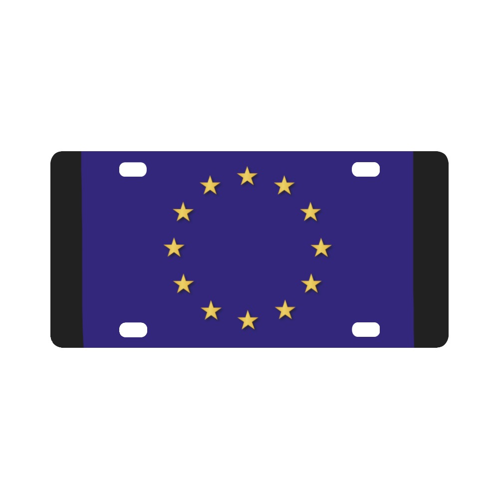 Flag - European Union Classic License Plate