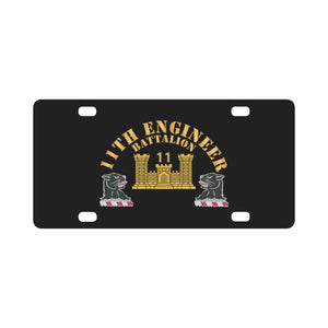 11th Engineer Battalion - Hat X 300 Classic License Plate