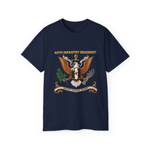 Load image into Gallery viewer, Unisex Ultra Cotton Tee - 60th Infantry Regiment COA with Eagle with Text - 3D - Enhanced X 300
