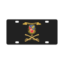 Load image into Gallery viewer, Army - 21st Cavalry Brigade - DUI w Br - Ribbon X 300 Classic License Plate
