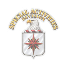 Load image into Gallery viewer, Kiss-Cut Stickers - Special Activities Division - COA - Central Intelligence Agency - 3D - Enhanced
