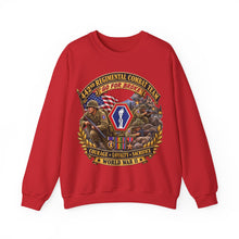 Load image into Gallery viewer, Crewneck Sweatshirt - Army - 442nd Infantry Regimental Combat Team - 3D - Enhanced with EUR WWII SVC

