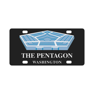 Army - The Pentagon w Bldg - Txt X 300 Classic License Plate