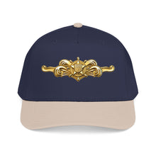Load image into Gallery viewer, Mid Profile Baseball Cap - USCG - Cutterman - Officer wo txt - 3D - Enhanced
