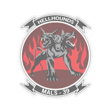 Load image into Gallery viewer, Kiss-Cut Stickers - USMC - Marine Aviation Logistics Squadron 39 - MALS 39 - Hellhounds - wo txt
