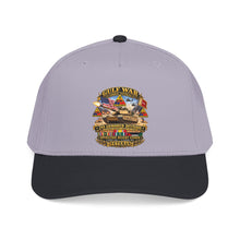 Load image into Gallery viewer, Mid Profile Baseball Cap - Army - Desert Storm - 2nd Armored Div - Combat Vereran Veteran w GULF SVC - 3D - Enhanced
