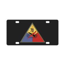 Load image into Gallery viewer, Army - 70th Tank Battalion SSI Classic License Plate
