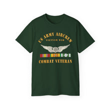 Load image into Gallery viewer, Unisex Ultra Cotton Tee - Army - US Army AirCrew - Air Crew Badge - Vietnam - Combat Veteran VN SVC X 300
