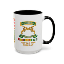 Load image into Gallery viewer, Accent Mug - Army - Sentry Dog - 212th Military Police Company - 720th MP Bn w VN Svc Ribbons
