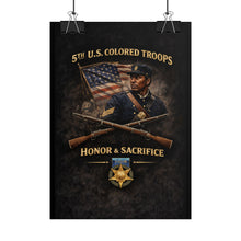 Load image into Gallery viewer, Posters - Honoring the 5th USCT, 1864 - Right 1
