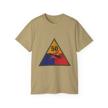 Load image into Gallery viewer, Unisex Ultra Cotton Tee - SSI - 50th Armored Division X 300
