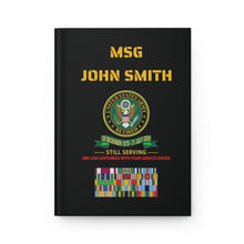 Load image into Gallery viewer, Hardcover Journal Matte - Your Military Experience Journal with Service Ribbons
