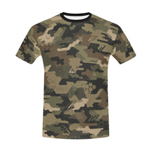 Load image into Gallery viewer, Modern Olive Tech Camo Men's All Over Print Crew Neck T-Shirt

