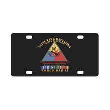 Load image into Gallery viewer, Army - 761st Tank Battalion - Black Panthers - w SSI WWII EU SVC Classic License Plate
