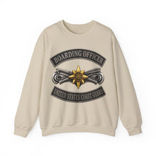Load image into Gallery viewer, Crewneck Sweatshirt - USCG - Boarding Officer w txt - 3D - Enhanced
