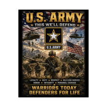 Load image into Gallery viewer, U.S. Army Matte Poster — "This We'll Defend" • Warriors Today, Defenders for Life
