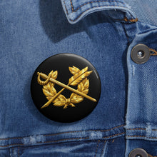 Load image into Gallery viewer, Custom Pin Buttons - SSI - 50th Armored Division X 300
