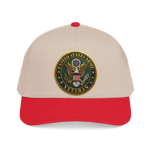 Load image into Gallery viewer, Mid Profile Baseball Cap - Army - US Army Veteran - 3D - Enhanced
