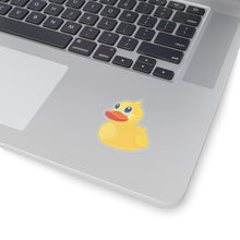Load image into Gallery viewer, Kiss- Cut Stickers -  Yellow Rubber Duck - Oblique Left Front X 300
