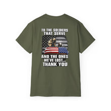 Load image into Gallery viewer, Unisex Ultra Cotton Tee - To the Soldiers that Serve
