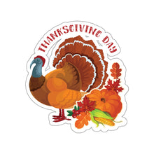 Load image into Gallery viewer, Die-Cut Stickers - Thanksgiving - Happy Turkey Day
